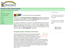 Tablet Screenshot of eriekoinonia.org